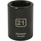 Dynamic 1/2" Drive Standard Socket, Black Phosphate, Tools 1/2" Drive 6 Point Metric, 21mm Standard Length D014021 - alternate 1